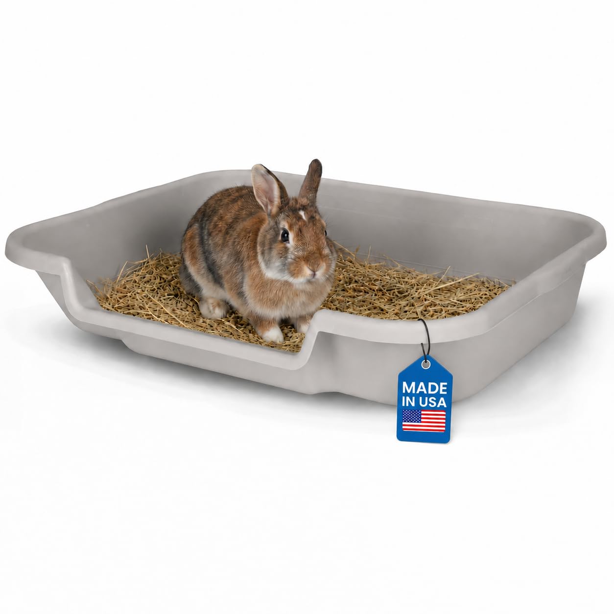 BunnyGoHere Rabbit Litter Box Misty Gray