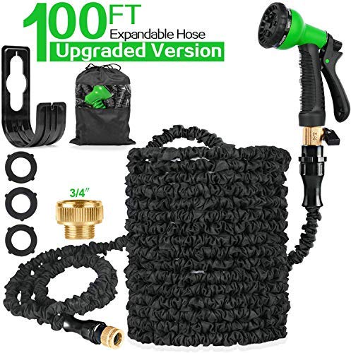 100 FT Expandable Garden Water Hose Pipe - Lightweight Magic Expanding Flexible Hose