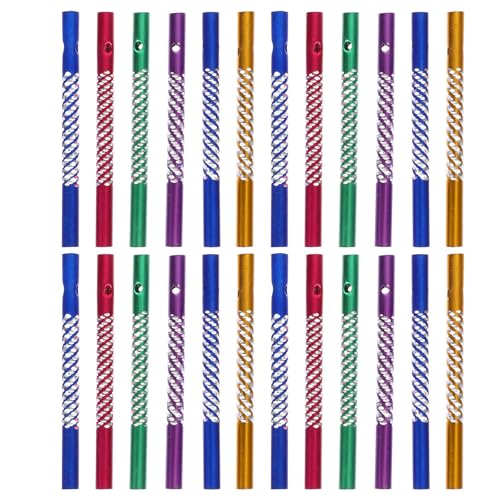 Image of 150 Pieces Wind Chime Tubes for Crafts, Aluminum Wind Chime Empty Tubes Supplies Parts Kit for DIY Making, 3.1inch (5 Color)