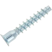 M7x40mm Furniture Confirmat Screw Self-Drilling Screw Carbon Steel Zinc Plating Finish Inner Hexagon Silver Tone 20Pcs,Aicosineg