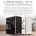 Lian Li LANCOOL 217 Genuine Walnut Wood Computer Case, Mid-Tower ATX PC Case with 5 Pre-Installed PWM Fans 2x170mm, 2x120mm & 1x140mm, Flexible PSU & Cable Installation - Black (LAN217X)