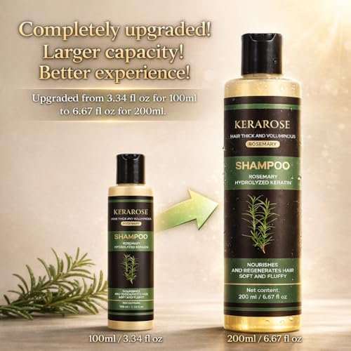 Kerarose Rosemary Hair Growth Shampoo for Thickening
