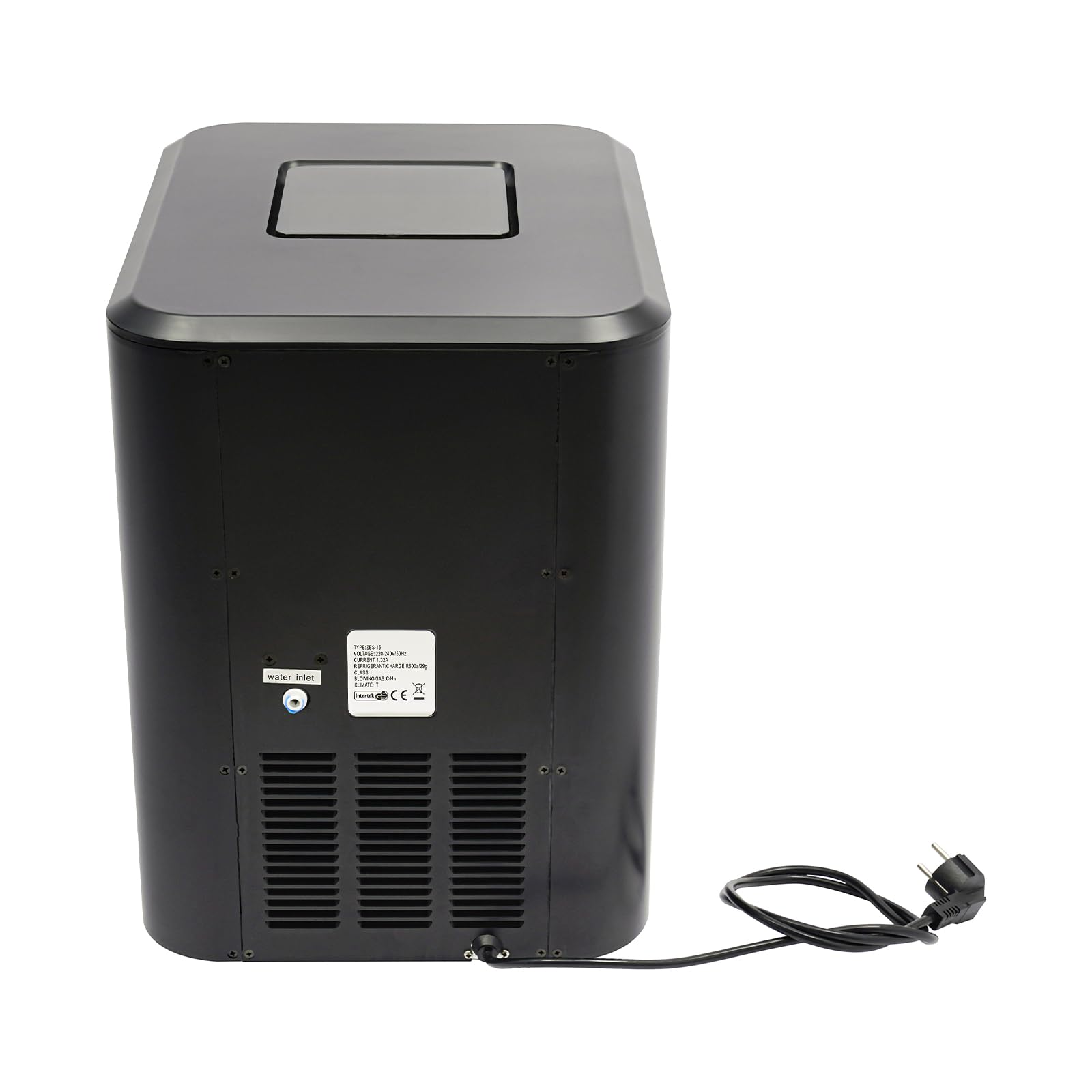 Macchina per cubetti di ghiaccio professionale da 1,8 l, con display LCD, mini macchina per cubetti di ghiaccio 3 in 1, per cubetti di ghiaccio grandi, 15 kg/24 h, autopulente, incluso