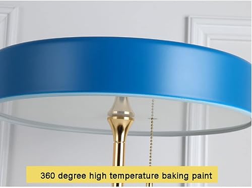 Miniatura 3 de NOLLAM Lámparas de Mesa moderna lámpara de mesa para dormitorio, interruptor de tirón, lámpara de mesita de noche, pantalla de cúpula de metal,