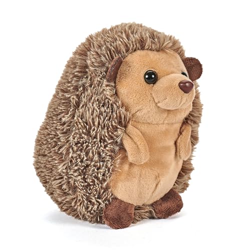 Image of The Petting Zoo Hedgehog Stuffed Animal Plushie, Gifts for Kids, Wild Onez Babiez Wildlife Animals, Hedgehog Plush Toy 6 inches