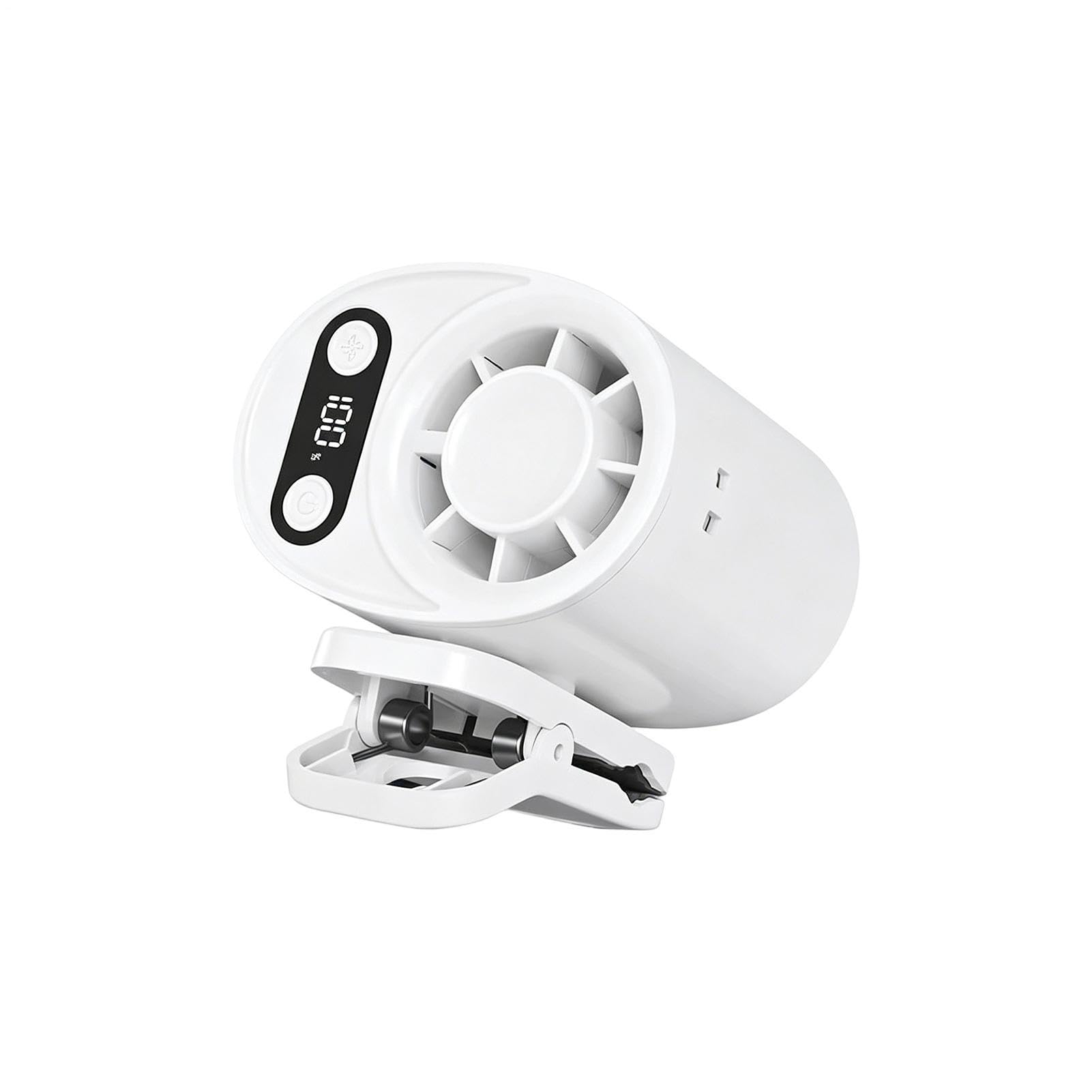 Ventilador de cintura contra el calor corporal, mini ventilador manos libres recargable por USB
