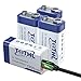 Produktbild 4 Stück 9v Wiederaufladbare Batterien,1300mAh 9 Volt akku USB C 9v Blockbatterie Rauchmelder für,Feuermelder, Warnmelder & Rauchwarnmelder, Multimeter