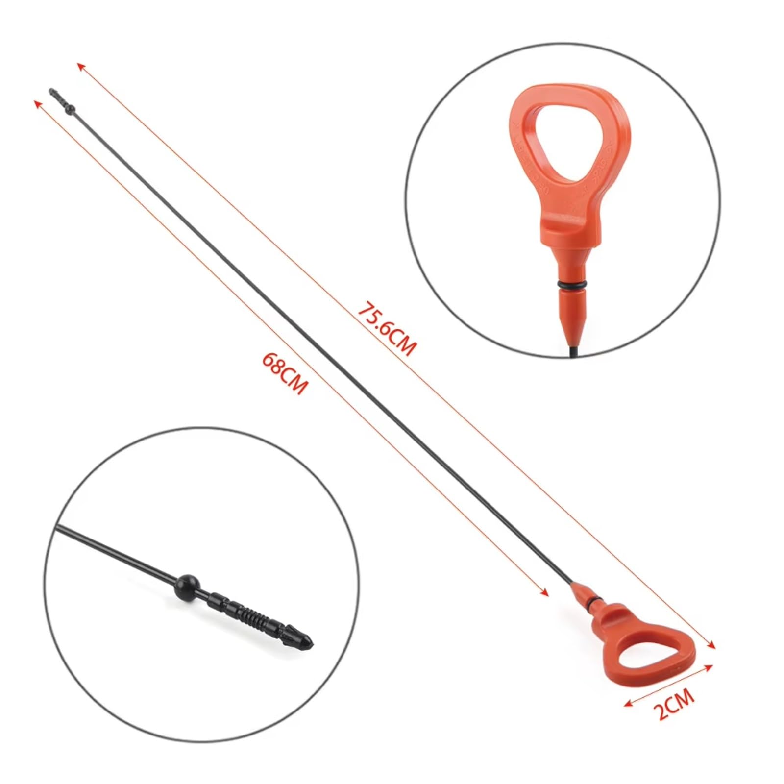 Astina di Livello Olio Motore Compatibile con A4 per V6 2002 2003 2004 2005 per Quattro 2002 2003 2004 2005 2006 Astina di Livello Olio Motore per Auto OEM: 06C115611K