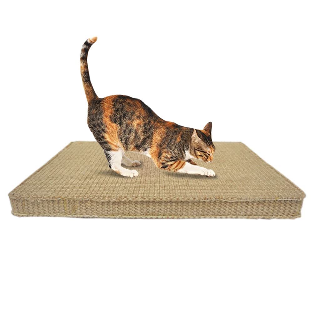 Mats Avenue® Multi Use Cat Scratch Pad Heavy Duty Made of Thin Jute and Wooden Core Honey Color 34 X 23.5 CM Set of 1 (B09SM3JJ2D) Amazon Price History, Amazon Price Tracker