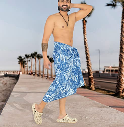 HAPPY BAY Men's Pareo Wraps Bath Swim Sarong Beach3
