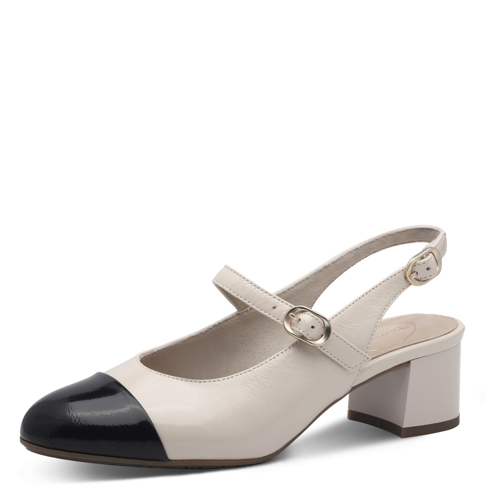 Tamaris Women's Comfort Damen Bequem Pump, Cream Paint, 6.5 UK