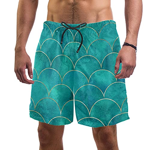 Short de bain homme séchage rapide à double poche en filet