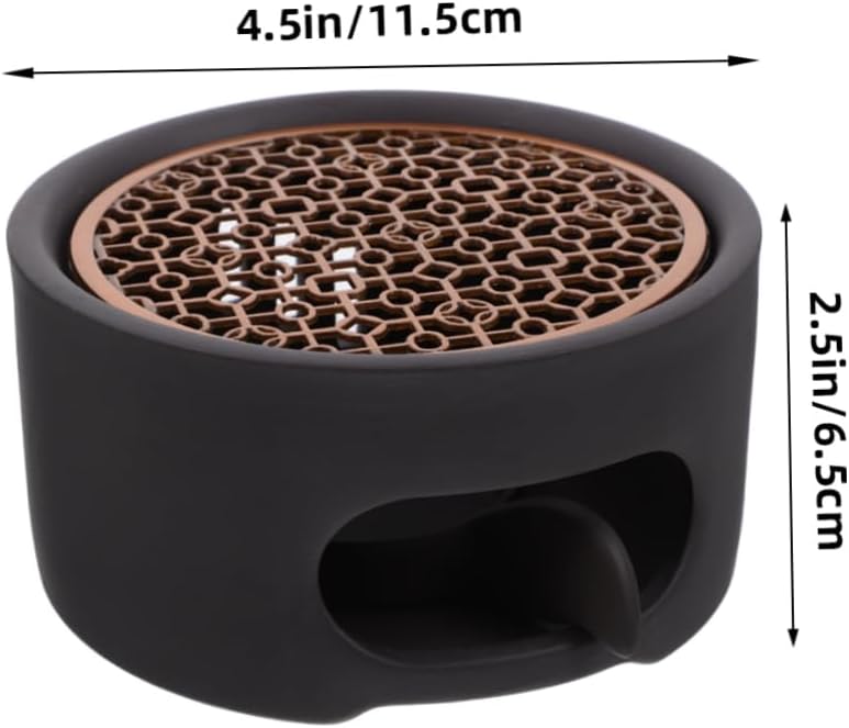 Vintage Stainless Steel Teapot Warmer Elegant Tea Light Base for Home Office Tea Houses Smooth Finish Lovers