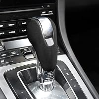 Copertura Pomello Del Cambio In Fibra Di Carbonio Rossa Per Porsche Macan, 911, 718, Panamera, Boxster, Cayman - 3
