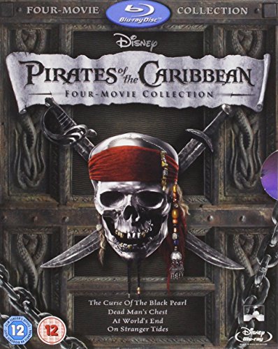 Pirates of the Caribbean Collection - 4-Disc Box Set ( Pirates of the Caribbean: The Curse of the Black Pearl / Pirates of the Caribbean: Dead Man's Ches [ Blu-Ray, Reg.A/B/C Import - United Kingdom ] image 3