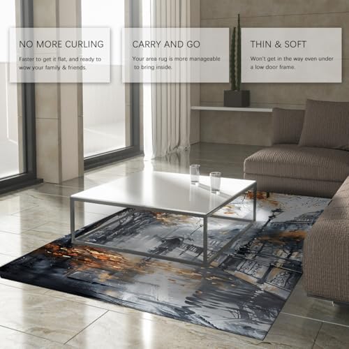 Tapis romantique Paris de qualité supérieure antidérapant et durable - 4