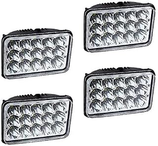 DOT Approved LED Headlights 4x6 Sealed Beam Housing Bulb for For Chevrolet Kodiak C4500 C5500 2003-2009 H4656 H4 Conversion High Low Dual Beam Fog Main Lamps 4PCS
