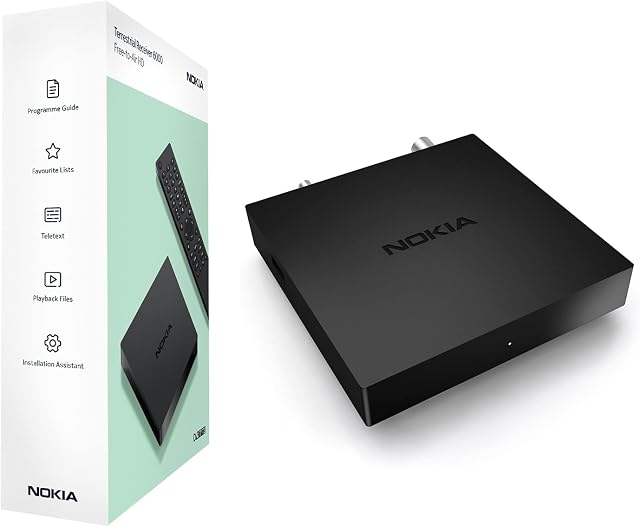 Nokia 6000 Odbiornik naziemny Odbiornik DVB-T, DVB-T2, HD, H.264, HEVC H.265 z pilotem