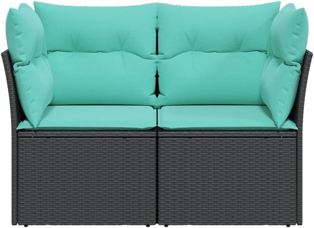 vidaXL Chill in Style: Modern Outdoor Couch, Cozy Lounge Chair, Tough Rattan, Weather-Proof for Patio Fun