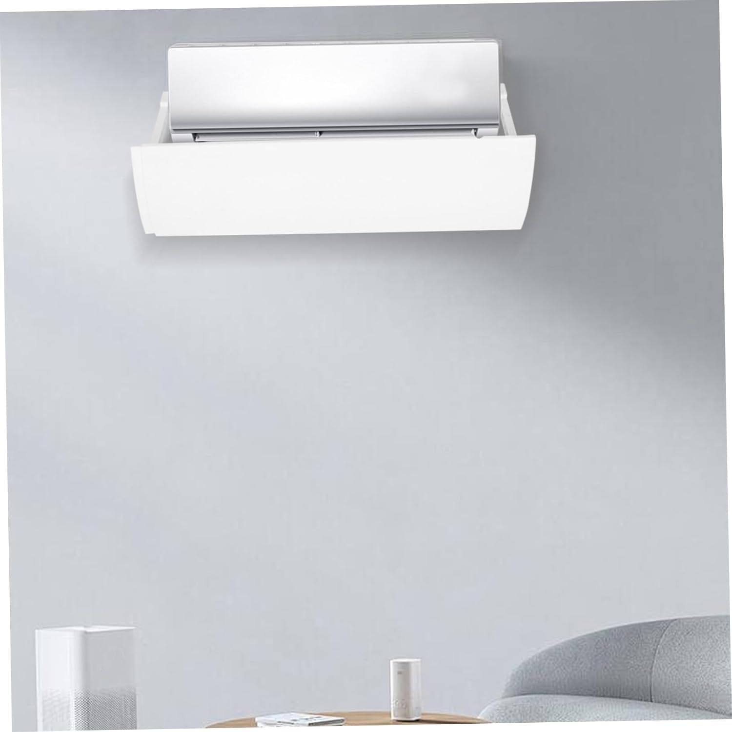 PP Adjustable Air Conditioner Deflector Drop Windshield for Home Office Air Deflector Easy Assembly Compatible with All Ac Types Efficient Temperature Control