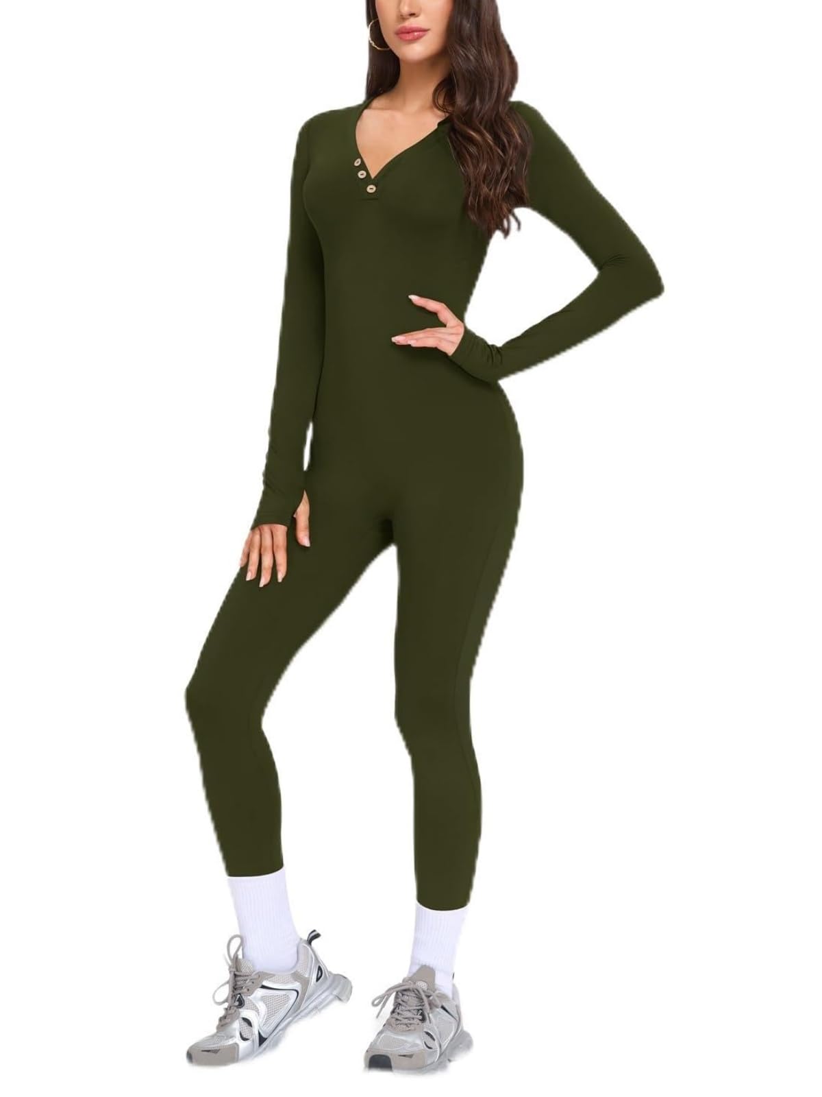 VUTRU Damen Sport Jumpsuits Lang Eng Yoga Nahtlos Bodysuit Einteiler Romper Sexy One Piece Sport Outfit Damen Set für Yoga