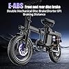 Misodo Folding Electric Bike for Adults, 500W Motor, 48V 13/15Ah Removable Battery, 20-25MPH, 25-30Miles Range, 14" Ebike with Shock Absorber, Electric Mini Bike for Commuting and Leisure Riding #3