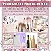 Talltalk 24 Pcs Canvas Makeup Bags Bulk for Women Christian Inspirational Gifts Bible Verse Makeup Bags Mother's Day Cosmetic Pouch with Zipper Reusable Multipurpose Organizer