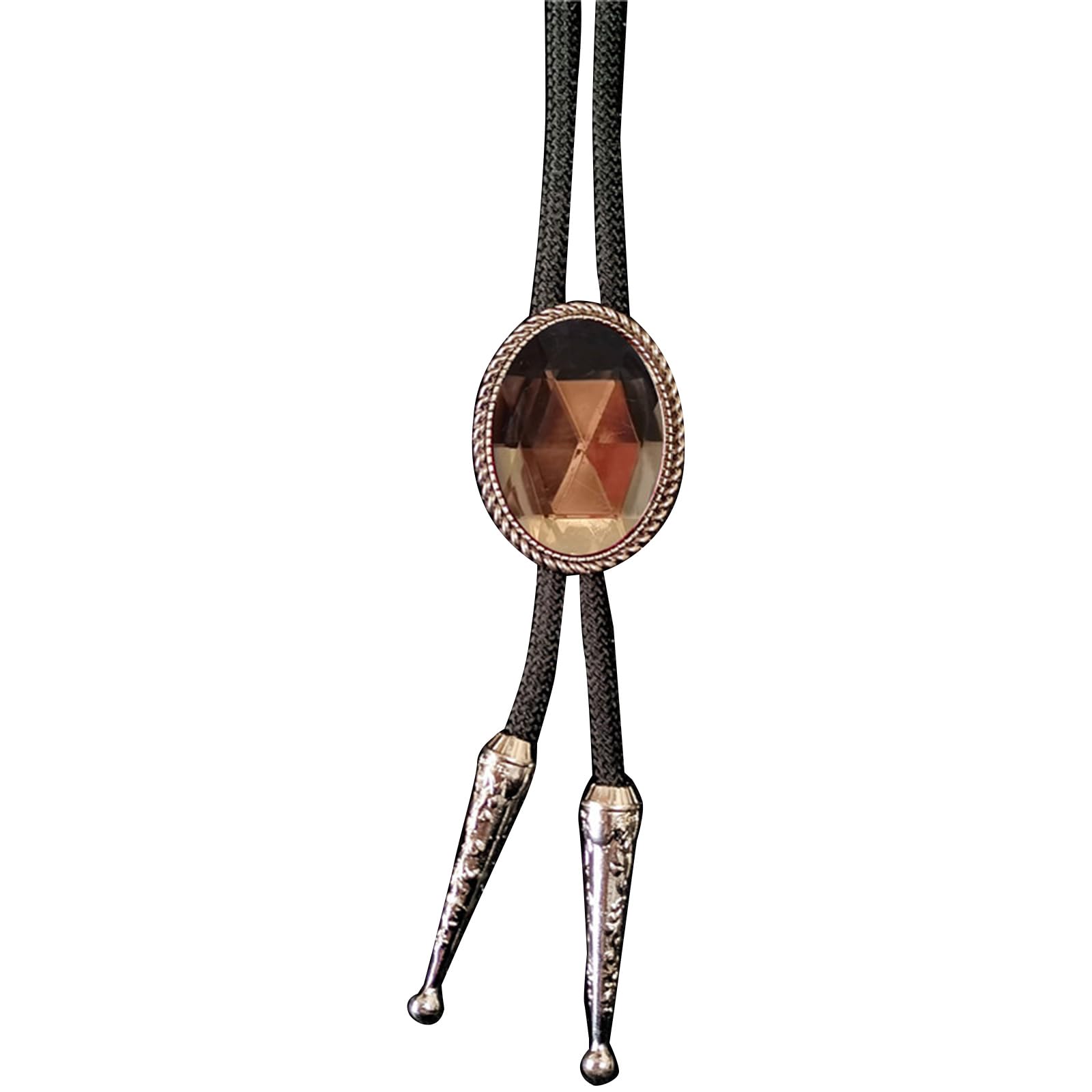 Corbatín bolo, Delicado dije de piedra con grabado vaca punk for corbata, ideal for camisa y jeans