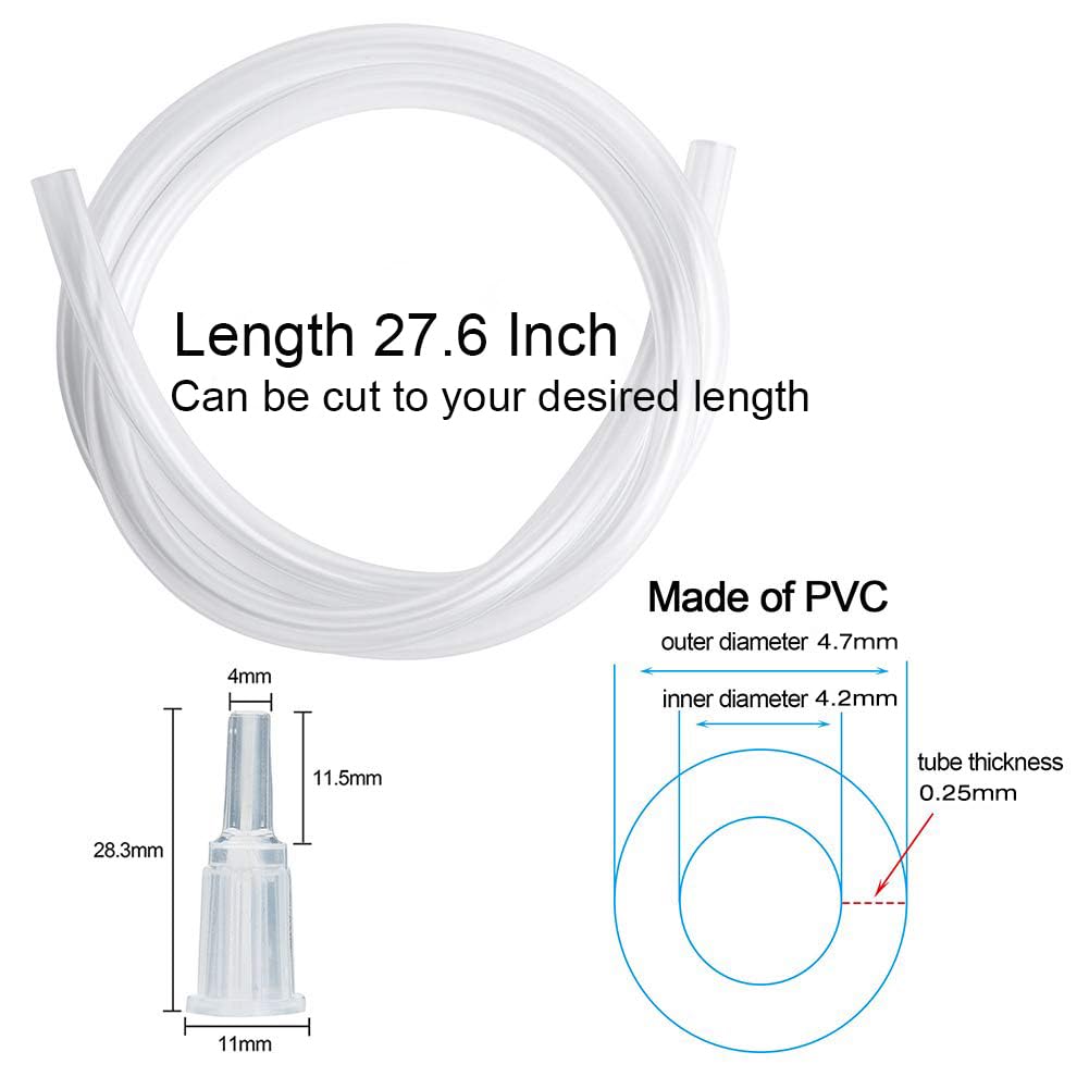 Siringa da 150 ml con tubo da 27,6 pollici, grande siringa in plastica per laboratori scientifici, misurazione nutriente, irrigazione, ricarica