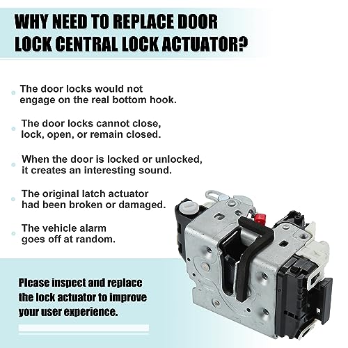 Image of ACROPIX Rear Right Side Door Latch Actuator Door Lock Central Lock Actuator Fit for Dodge Nitro 2007-2011 No.4589278AC - Pack of 1