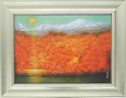 奥田元宗／限定 木版画「朝湖」山水画：解説付き 奥田元宗／限定 木版画「朝湖」山水画：解説付き 2025年最新】奥田元