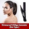 Vitiligo Cover Up Makeup, XISHENGYAN Waterproof Cosmetic Concealer for Skin Vitiligo, Long Lasting White Spots Natural Camouflage Liquid Pen, How to Cover Vitiligo Patches, Use on Face, Hands and Body