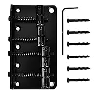 METAL MATERIAL: Made of metal construction, this electric guitar bridge is anti-corrosion, sturdy and durable. It is a nice bridge for your beloved guitar. WITH MOUNT TOOLS: Supplied with studs and wrenches, easy to install and use. REPLACEMENT PART:...