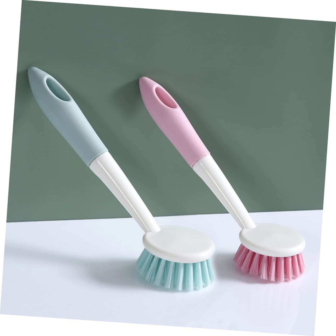 Beavorty 4 Juegos De Cepillos para Limpiar Platos con Mango Cepillo para Fregar Platos De Cocina Potente Poder De Limpieza Multiusos para Sartén Y Fregadero 2 Unidades X 4