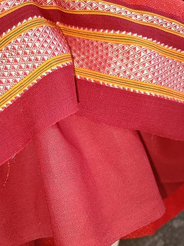 Girl's Indian Traditional Ethnic Wear Reshim Cotton Khan Knot Frock3