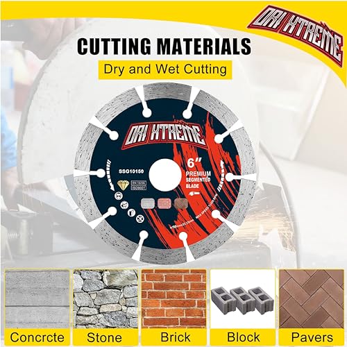 Image of 6 Inch Diamond Saw Blade 2Pcs, General Purpose Segmented Blade
