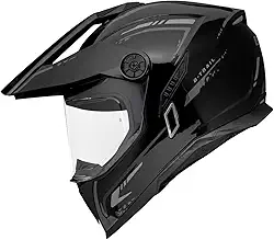 Capacete Bieffe B-Trail Authentic Preto/Grafite Com Óculos