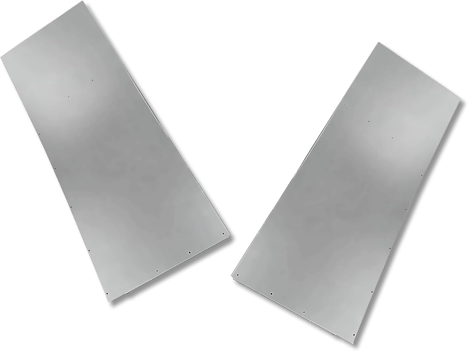 KOZAK Cab Cabin Sleeper Fairing Extenders Bottom Lower Aluminum Set (Left Driver & Right Passenger Side) Compatible with Peterbilt 579 2022+ Includes Logo, 2X 22 Windshield Wipers, and Vest