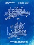 PP740-Faded Blueprint Black Powder Rifle Scope Patent Poster Poster Print - Cole Borders (24 x 36)