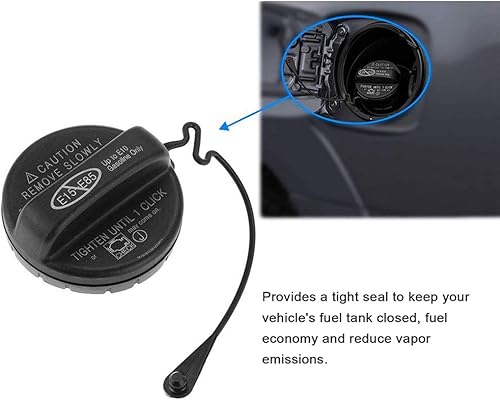 Miniatura 4 de Conjunto de tapa de depósito de combustible 77300-06040 cubierta de tapa de gas compatible con Toyota Lexus - 4Runner Avalon Camry Corolla