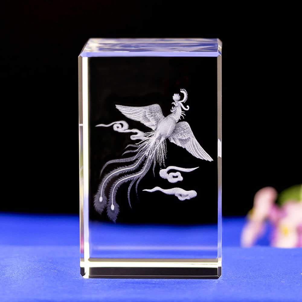 Figuras de cristal tallado en 3D, elegantes adornos de decoración de escritorio para cumpleaños y ocasiones especiales