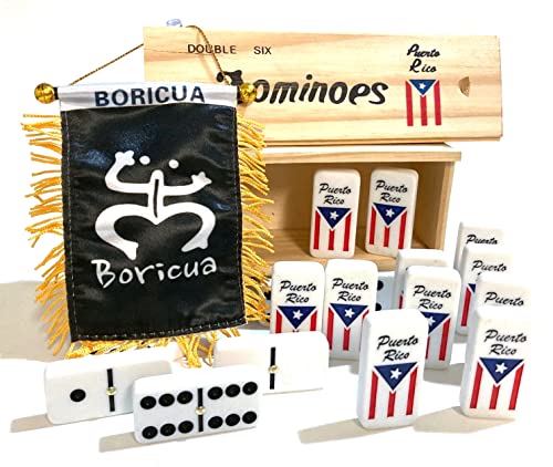 Puerto Rico Dominoes Double six Boricua Classic 2pc Dominoes miniatura 4