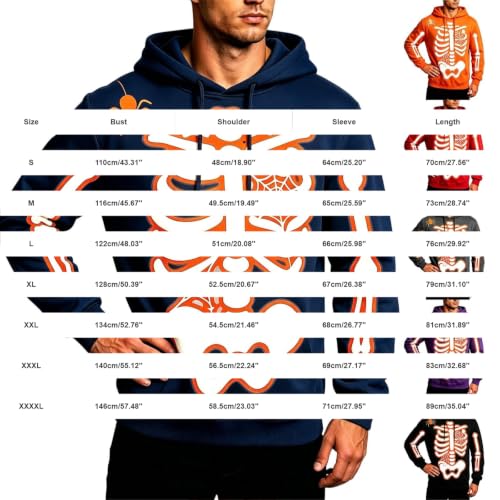 Sudadera con capucha de hombre ideal como disfraz de Halloween casual 4