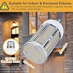 Paquet de 2 50W LED Ampoule claire de maïs 6000 Ampoule de maïs Led de Lumen Super Bright 3000K Blanc chaud E26/E27 Base LED Ampoule pour maison Garage éclairage Garage jardin Bureau Ménage