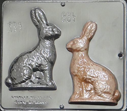 6" Bunny Chocolate Candy Mold Easter 801