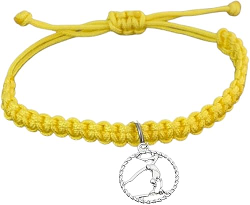 Miniatura 10 de Sportybella Pulsera de gimnasia para niñas, joyería de gimnasia para niñas, pulsera de gimnasia de cuerda ajustable para gimnastas, regalo de