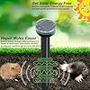 KEEPAQ Repellente per Talpe a Energia Solare 4Pack, Serpente Talpa Repellente ad Ultrasuoni per Giardini e Prati, Sonico Spuntoni per Talpe con Cicalino, Efficace Liberarsi di Zoofili Arvicola Topo #1