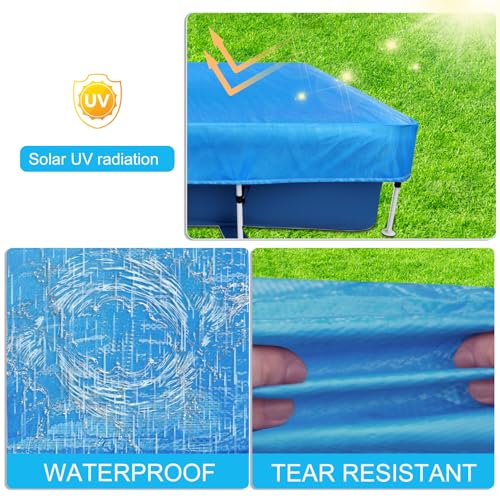 Bâche de piscine rectangulaire en polyéthylène durable bâche supérieure