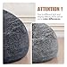 Bean Bag Cover (No Filler) Soft Faux Fur Stuffed Animal Bean Bag Storage, Fluffy Plush Bean Bag Chair Cover Washable, Comfy Bean Bag Covers for Adults Kids Teens