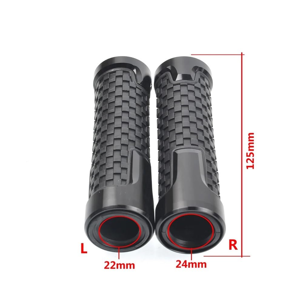 PER Aprilia RS660 2020-2023 CNC Moto Manubrio Terminale Peso Manopole Estremità Tappo Anti Vibrazione(Black Sliver)